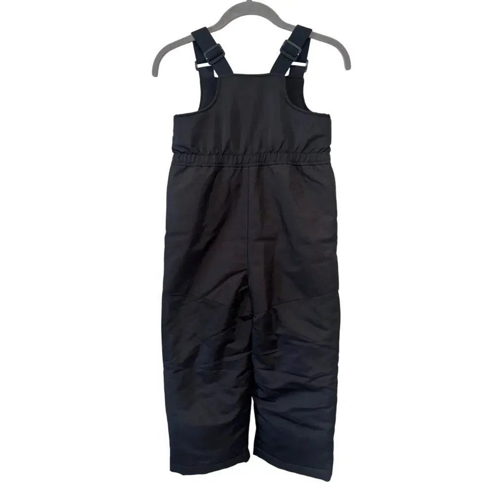 Swiss Tech Kids Snow Bib Overalls Size 5T Black Insulated Ski Snow Pants Winter - Picture 3 of 7